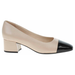 Caprice dámské lodičky 9-22305-42 beige-black