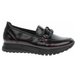 Dámské mokasiny Rieker 49051-35 bordo-black