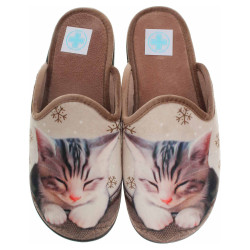 Dámské domácí pantofle Medi Line 1517-025 tostado