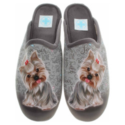 Dámské domácí pantofle Medi LIne 134-025 šedá