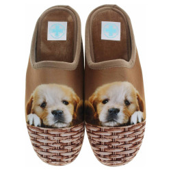 Dámské domácí pantofle Medi Line 140-025 hnědá