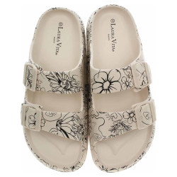 Dámské plážové pantofle Laura Vita NUON 17 beige