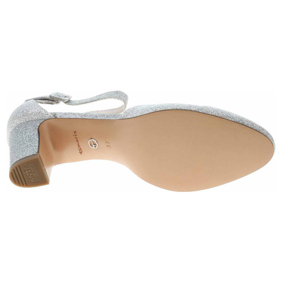 detail Tamaris dámská společenská obuv 1-24432-41 silver glam