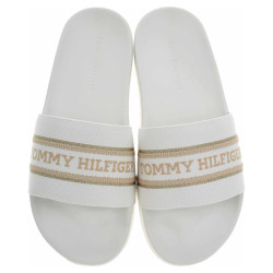 Plážové pantofle Tommy Hilfiger FW0FW07845 Ecru