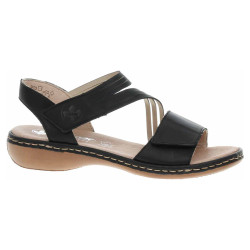 Rieker dámské sandály 65964-00 schwarz