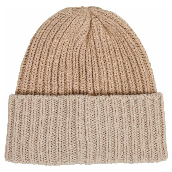 detail Tommy Hilfiger dámská čepice AW0AW15299ABH Cashmere Creme