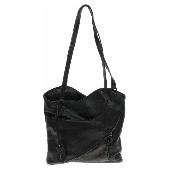 detail Rieker dámská kabelka-batůžek H1025-01 schwarz