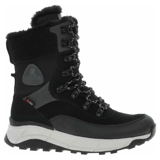 detail Dámská kotníková obuv Rieker W0066-00 schwarz kombi