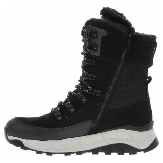 detail Dámská kotníková obuv Rieker W0066-00 schwarz kombi