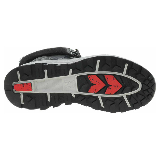 detail Dámská kotníková obuv Rieker W0066-00 schwarz kombi