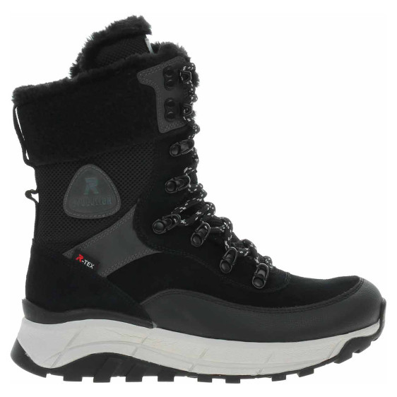 detail Dámská kotníková obuv Rieker W0066-00 schwarz kombi