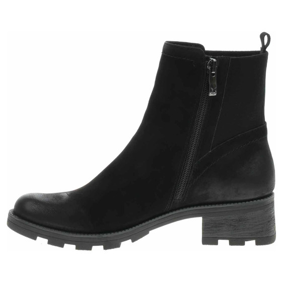 detail Dámské polokozačky Caprice 9-25227-41 black nubuc