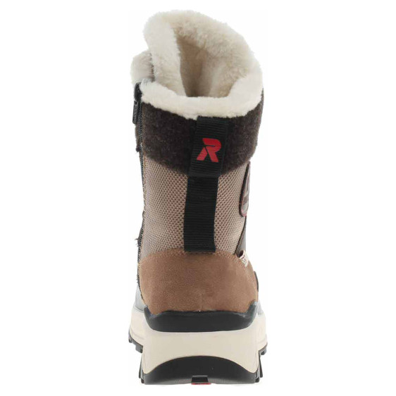 detail Dámská kotníková obuv Rieker W0066-64 beige kombi