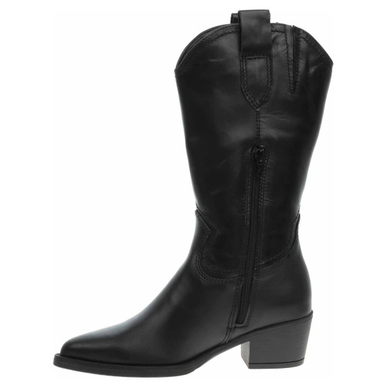 detail Dámské kozačky Tamaris 1-25701-41 black leather