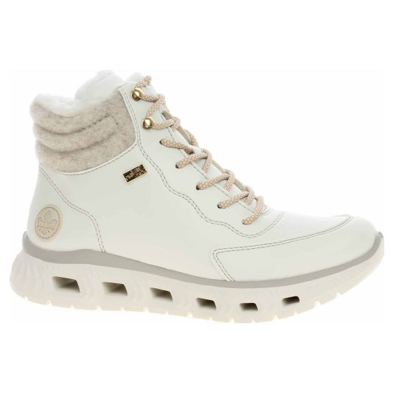 detail Dámská kotníková obuv Rieker M6010-80 white-sand