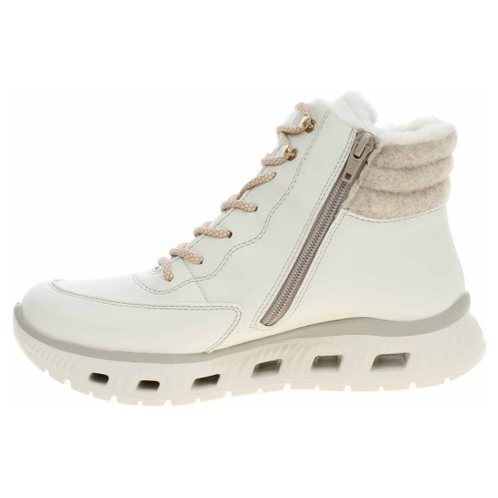 detail Dámská kotníková obuv Rieker M6010-80 white-sand