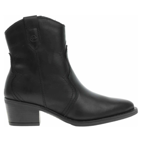 detail Dámské polokozačky Tamaris 1-25702-41 black leather