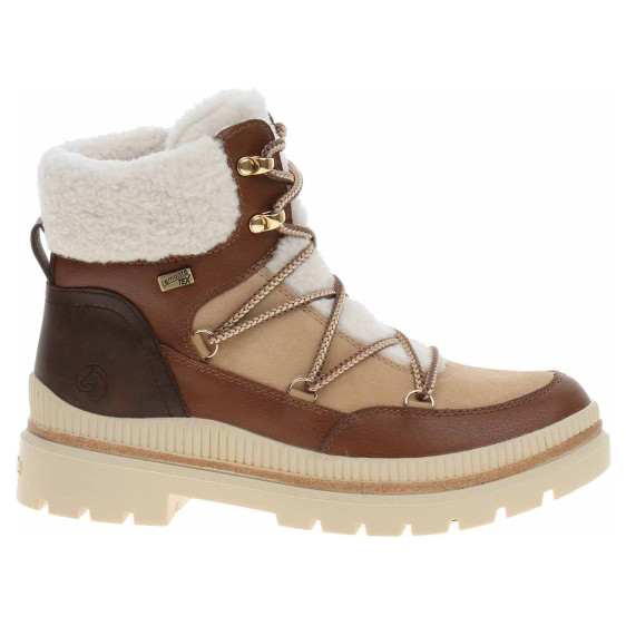 detail Dámská kotníková obuv Remonte D0C80-22 braun kombi