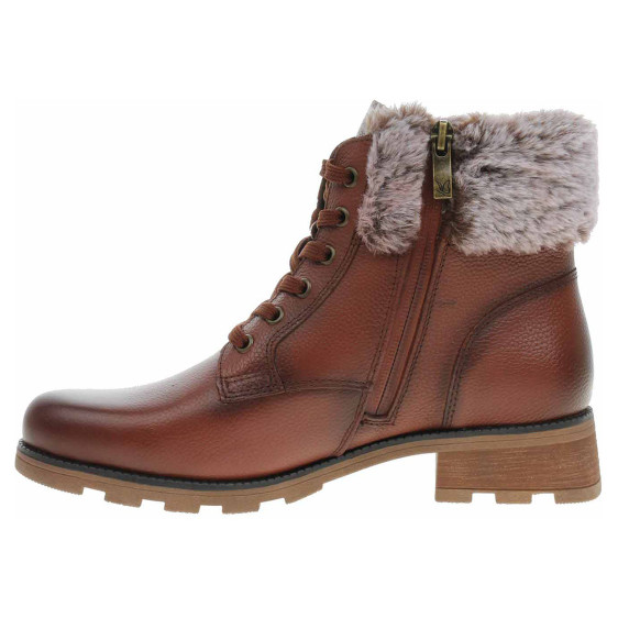 detail Dámská kotníková obuv Caprice 9-26224-41 cognac nappa