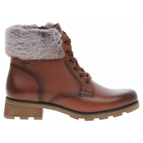 detail Dámská kotníková obuv Caprice 9-26224-41 cognac nappa