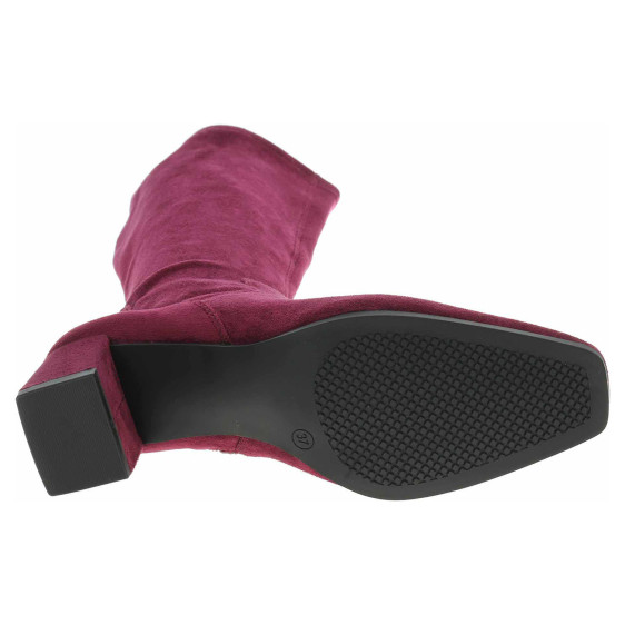 detail Dámské kozačky Caprice 9-25547-41 bordeaux stretch