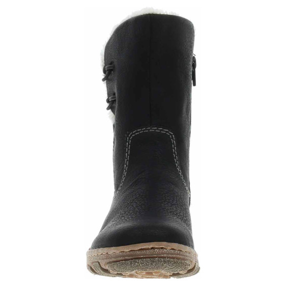 detail Dámské polokozačky Rieker Z0172-00 schwarz