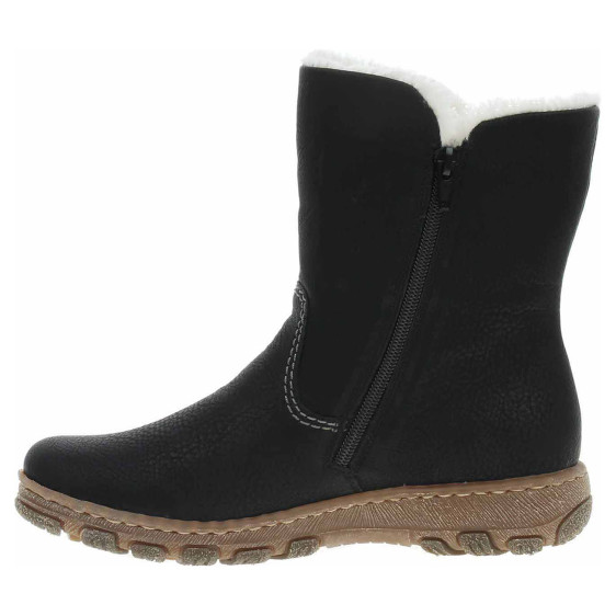 detail Dámské polokozačky Rieker Z0172-00 schwarz