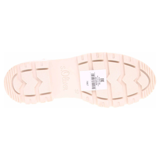 detail Dámské polokozačky s.Oliver 5-25411-38 cream