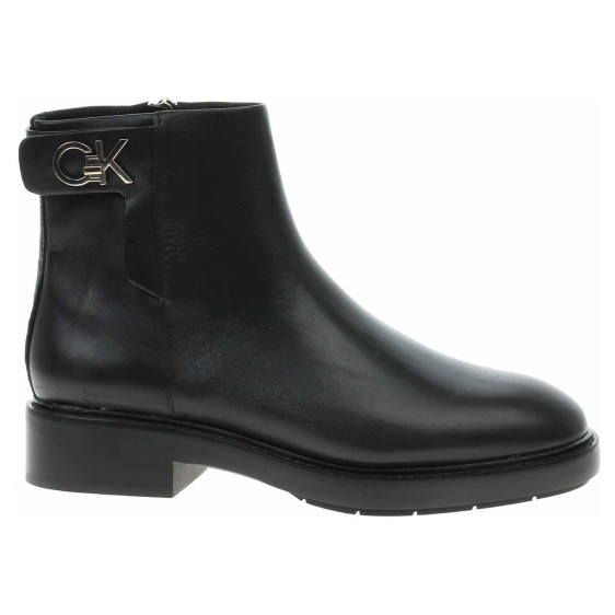 detail Dámské polokozačky Calvin Klein HW0HW01258 BAX Ck Black