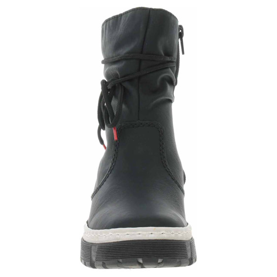 detail Dámské polokozačky Rieker X8658-00 schwarz