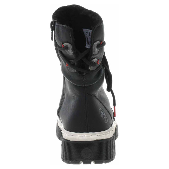 detail Dámské polokozačky Rieker X8658-00 schwarz