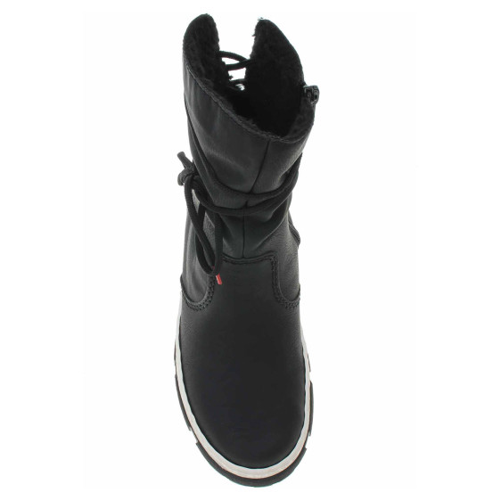 detail Dámské polokozačky Rieker X8658-00 schwarz