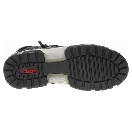 detail Dámské polokozačky Rieker X8658-00 schwarz