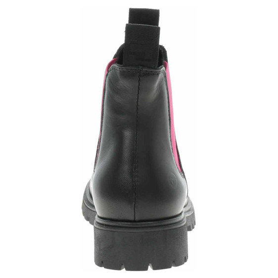 detail Dámské polokozačky Tamaris 1-25070-41 blk lea.-fuxia