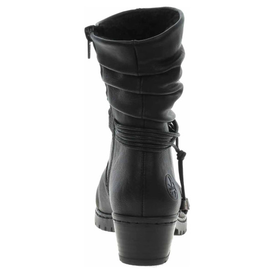 detail Dámské polokozačky Rieker Y17R2-00 schwarz