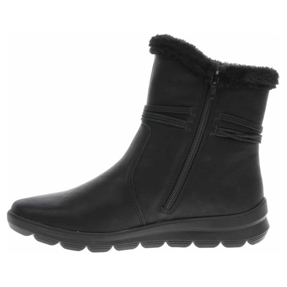 detail Dámské polokozačky Rieker Z0070-00 schwarz