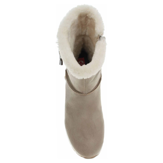 detail Dámské polokozačky Rieker N4052-60 beige