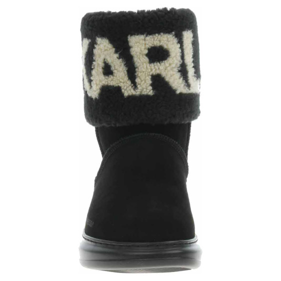 detail Dámské polokozačky Karl Lagerfeld KL44552 Black Suede