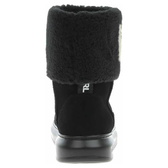 detail Dámské polokozačky Karl Lagerfeld KL44552 Black Suede