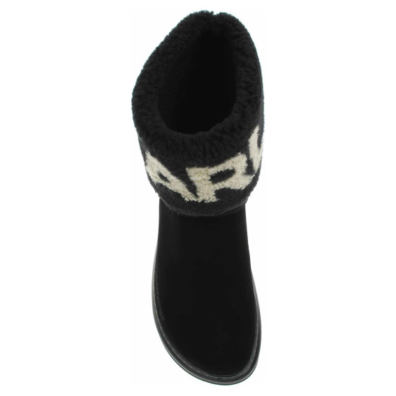 detail Dámské polokozačky Karl Lagerfeld KL44552 Black Suede