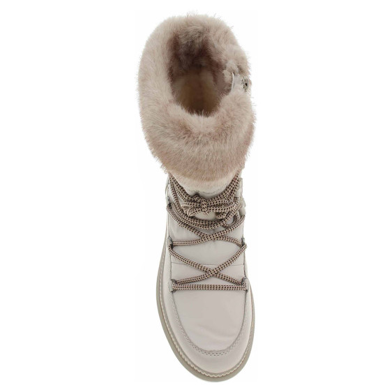 detail Dámské polokozačky Remonte D0C81-80 weiss kombi