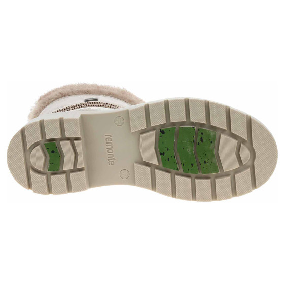 detail Dámské polokozačky Remonte D0C81-80 weiss kombi