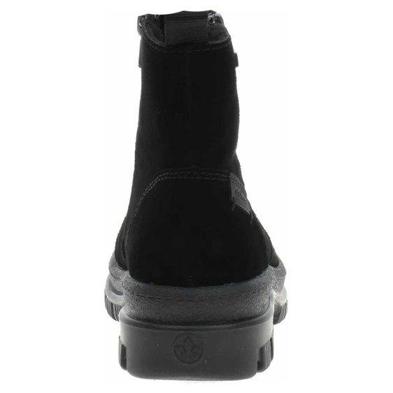 detail Dámské polokozačky Rieker X8251-00 schwarz