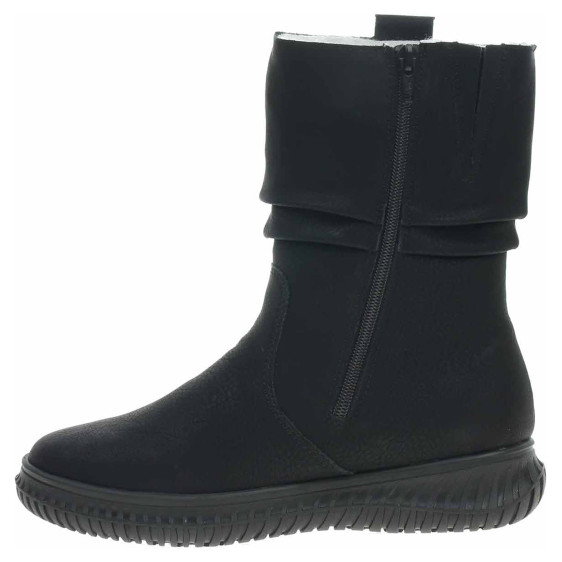 detail Dámské polokozačky Rieker 74283-00 schwarz