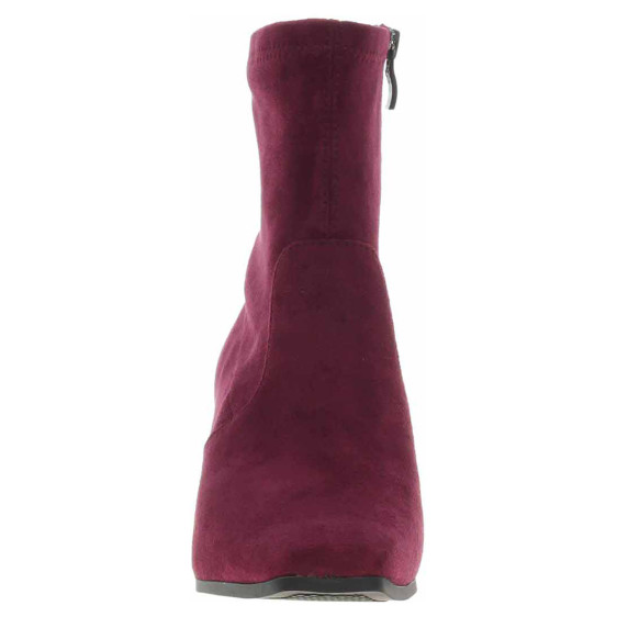 detail Dámské polokozačky Caprice 9-25354-41 bordeaux stretch