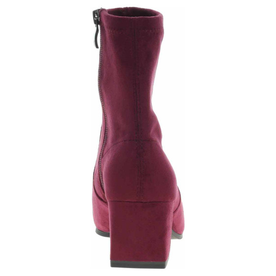 detail Dámské polokozačky Caprice 9-25354-41 bordeaux stretch