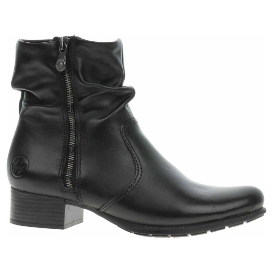 detail Dámské polokozačky Rieker 78656-00 schwarz