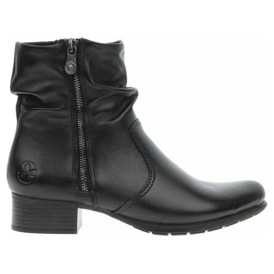 detail Dámské polokozačky Rieker 78656-00 schwarz