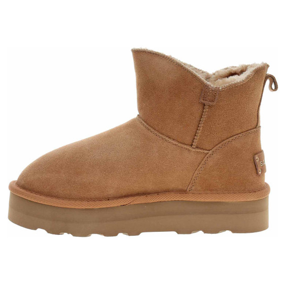 detail s.Oliver dámské válenky 5-26447-43 cognac