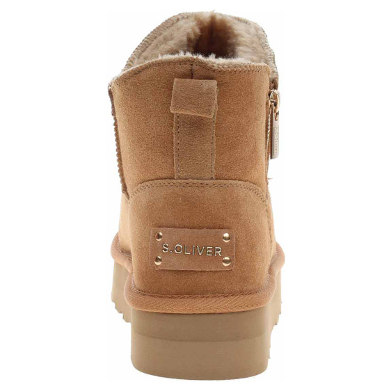 detail s.Oliver dámské válenky 5-26447-43 cognac